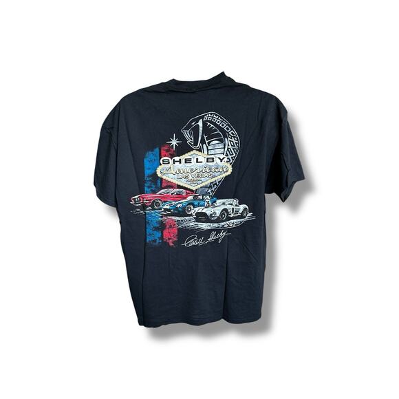 Official Shelby American Shirt Men's Unisex Black Graphic Las Vegas, Nevada XL - Picture 3 of 6